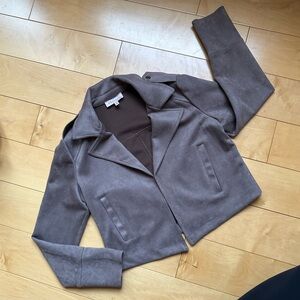 Philosophy Faux Suede Moto Jacket